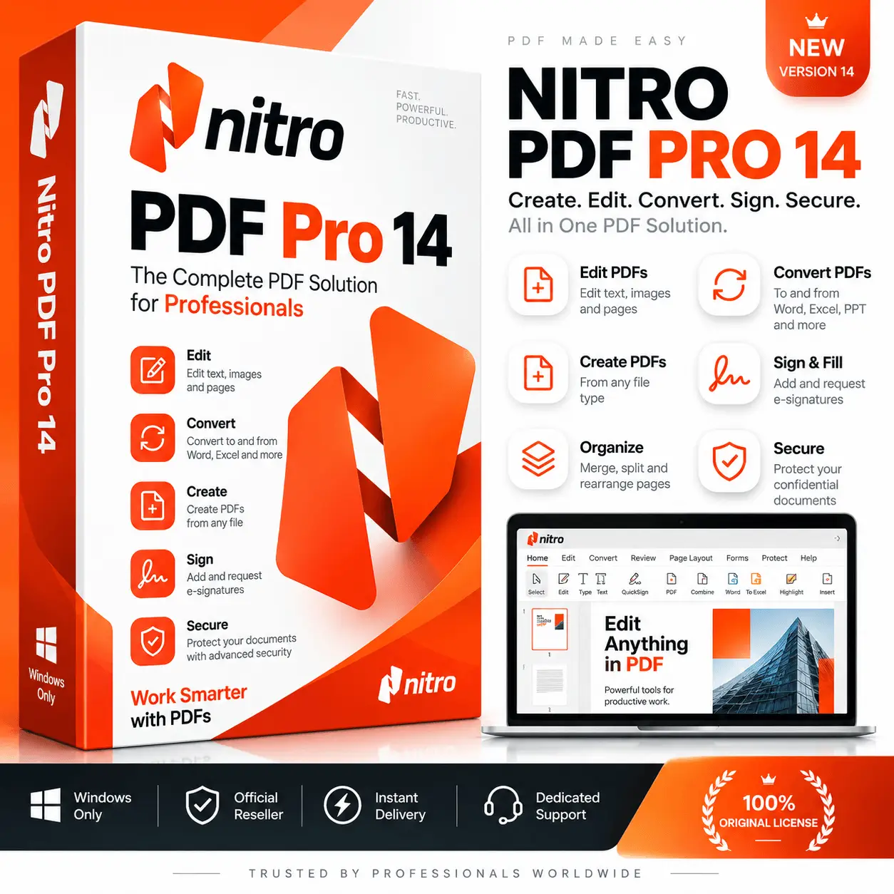 Nitro PDF Pro 14 Lifetime License for Windows Nitro PDF Pro 14 Lifetime License Windows